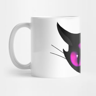 Pink three eyed cat Mug